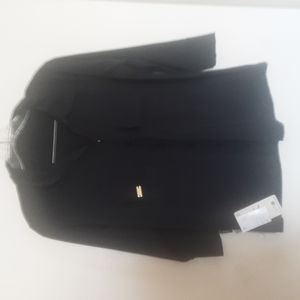 Nwt PYLT Black Button Down Long Sleeve Top Sz M